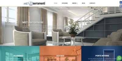 Realizzazione del sito web per Met Serramenti